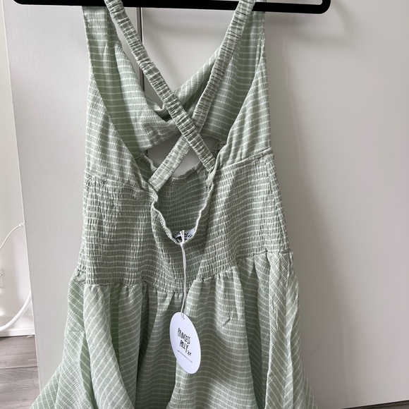 Princess Polly Arden Mini Dress Sage Green NWT - Picture 2 of 5